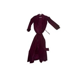 Vintage 80’s Sacks Fifth Avenue Plush Robe in Deep Purple. Size S.